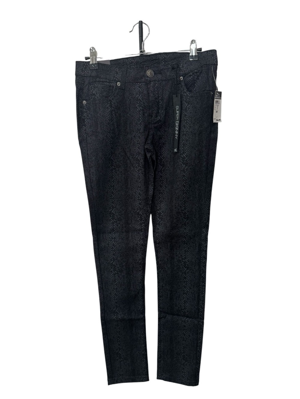 Rue21 Super Skinny Black Snakeskin Jeans NWT womens size 5/6